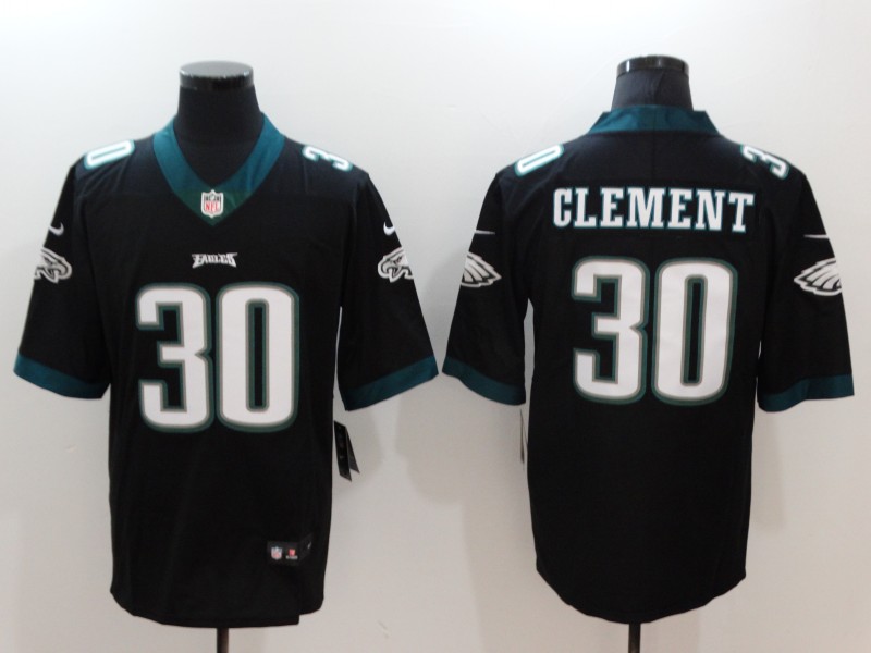 Men's Philadelphia Eagles Corey Clement #30 Black Jersey